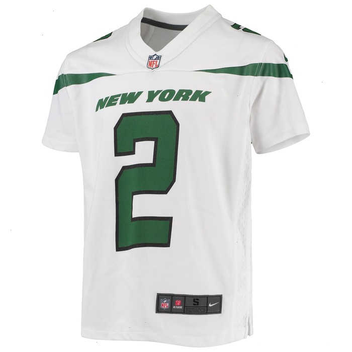 Zach Wilson New York Jets Nike Youth Game Jersey - White