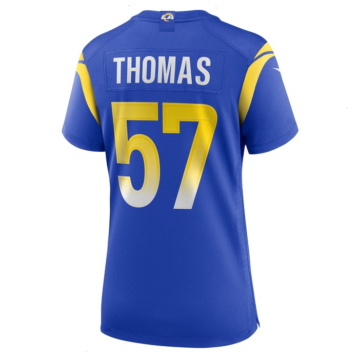 Zachary Thomas Los Angeles Rams Nike Women's Team Game Jersey - Royal