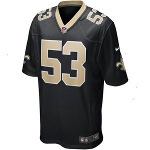 Zack Baun New Orleans Saints Nike Game Player Jersey - Black