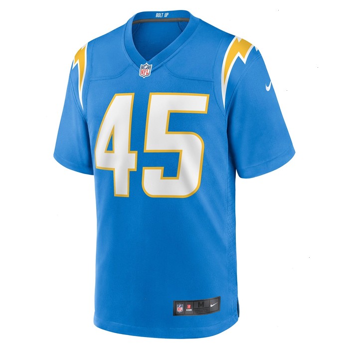 Zander Horvath Los Angeles Chargers Nike Game Jersey - Powder Blue