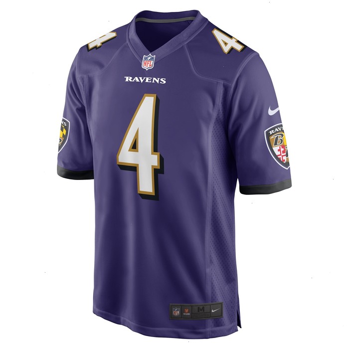 Zay Flowers Baltimore Ravens Nike 2023 NFL Draft First Round Pick Game Jersey - Purple