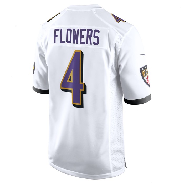 Zay Flowers Baltimore Ravens Nike Game Jersey - White