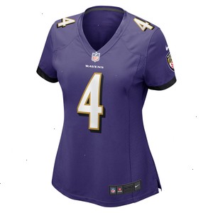 Zay Flowers Baltimore Ravens Nike Women's Team Game Jersey - Purple