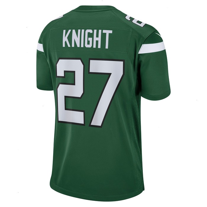 Zonovan Knight New York Jets Nike Game Player Jersey - Gotham Green